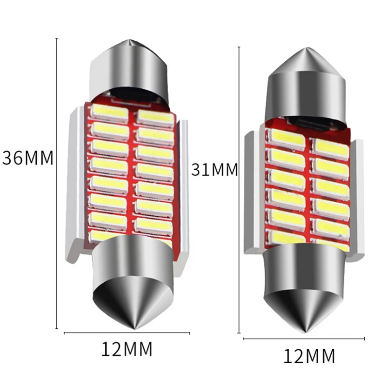 31 мм 36 39 42 4014 SMD Canbus для салона автомобиля лампа стайлинга светодиодная C5W C10W супер