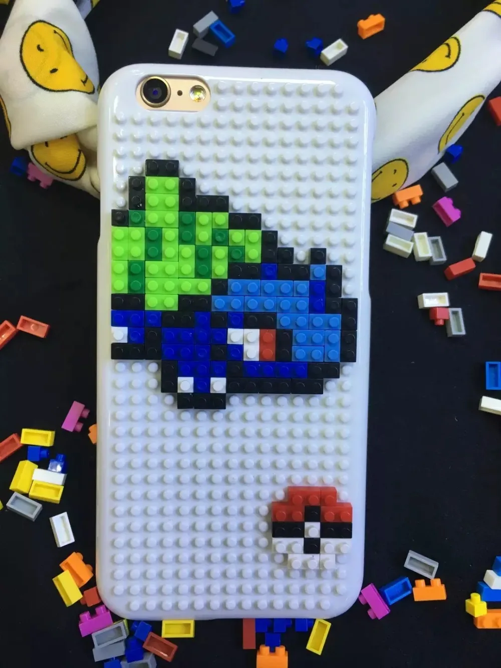 Cute 3D Cartoon Pocket Monsters Phone games building blocks hard case For iphone 6 6s plus cover for i6 i6s coque |