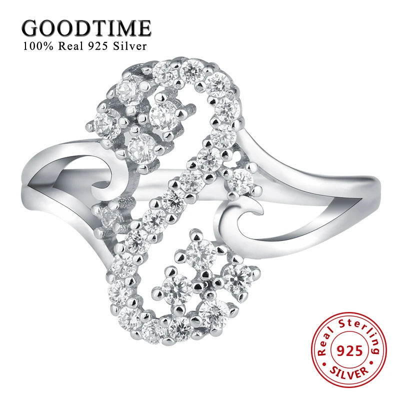 Новое модное кольцо из циркония с маленьким лебедем серебро 925 пробы ювелирные