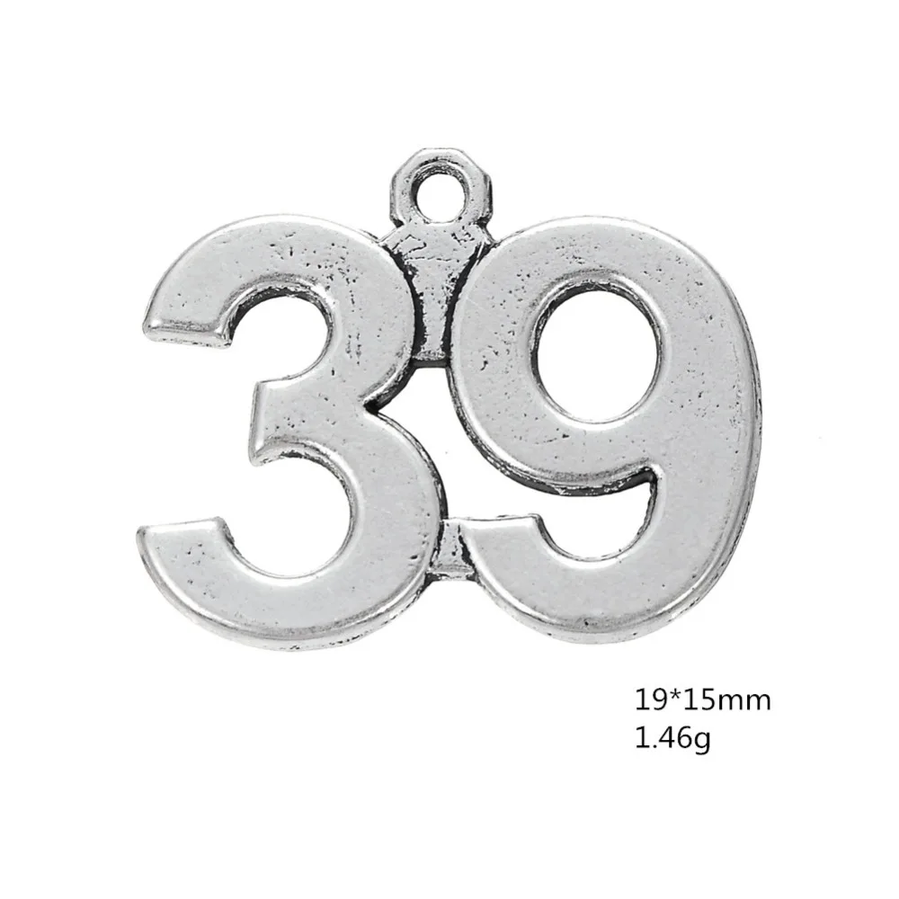 20 шт. подвески в виде цифр на удачу 39 51|charm pendant|number charmspendant jewelry findings |