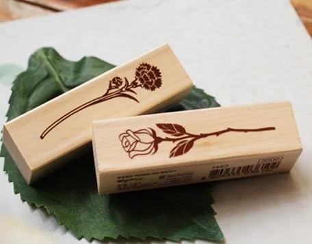 1 шт. деревянная резиновая штамп в виде сердца|gift gifts|gift diygift rose |