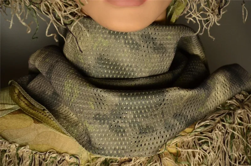 Хлопок Keffiyeh Шарф шемаг тактическая снайперская завеса сетка камуфляж шарф для страйкбола, пейнтбола, стрельбы, охоты, Wargame