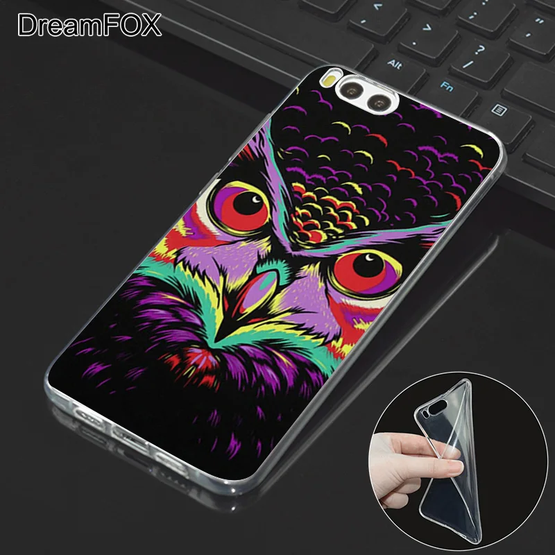 DREAMFOX L435 Сова Лев рисунок с котом Мягкий ТПУ силиконовый чехол для Xiaomi Mi Note 2 3 4 5 6 8 SE