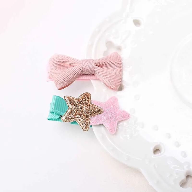M MISM 1set=2pcs New Child Accessories Ribbon Lace Bow Flower Hairpins Girl Baby Kids Headdress Ornaments Barrettes Hair clip | Украшения и
