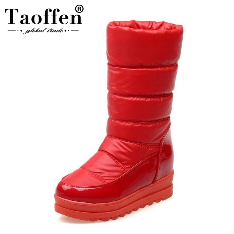 TAOFFEN/4 цвета; размеры 34-43; женские низкие ботинки; зимняя обувь с Плюшевым Мехом на толстой подошве; женские короткие зимние ботинки; женская обувь