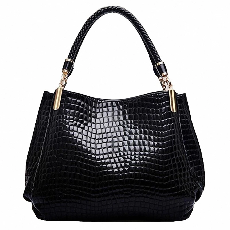 Сумка хобо женская из экокожи с крокодиловым узором|large shoulder bag|hobo bagshoulder bags |