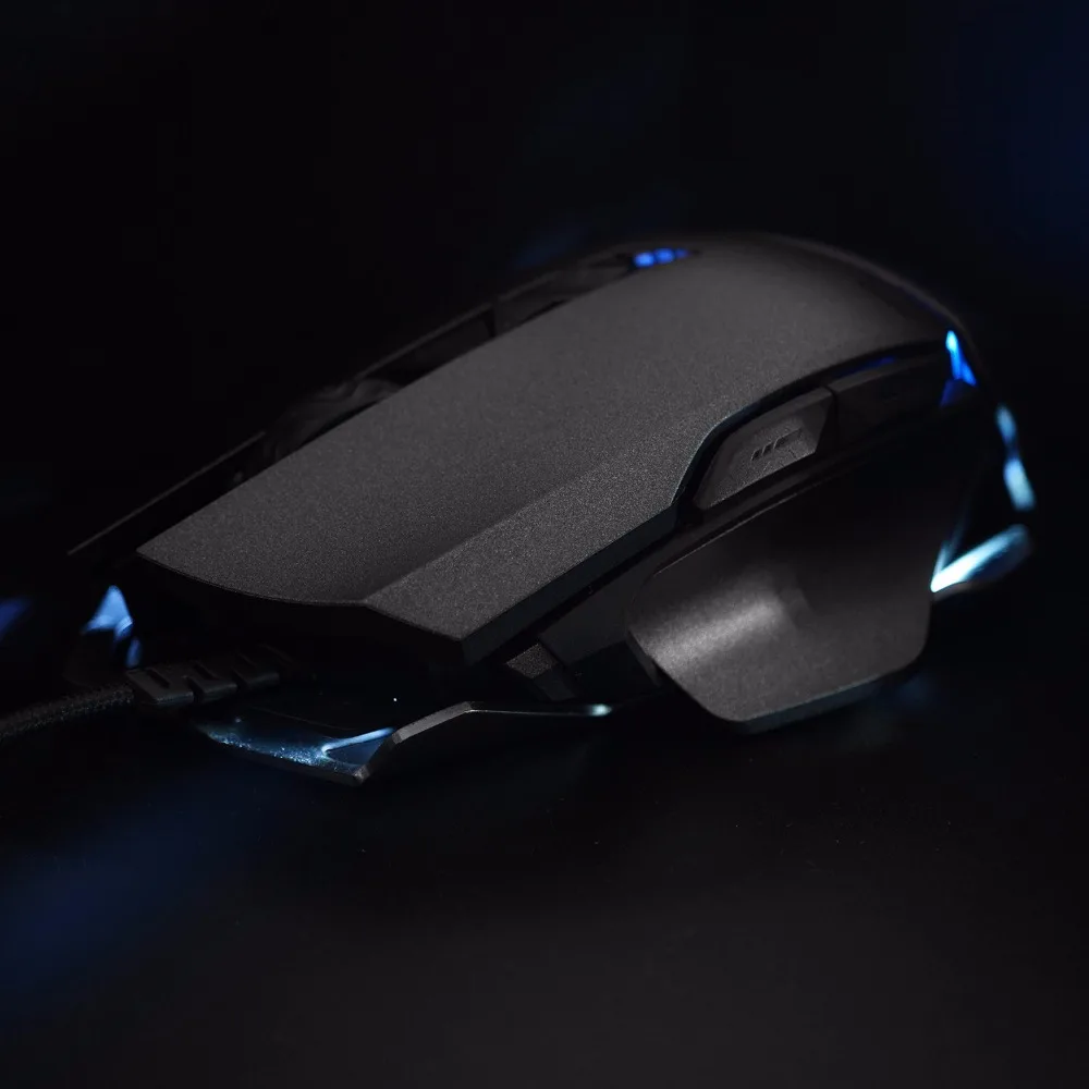 Джеймс Ослик 325RS USB Проводная лазерная игровая мышь с 4 Регулируемый 7200 Точек на