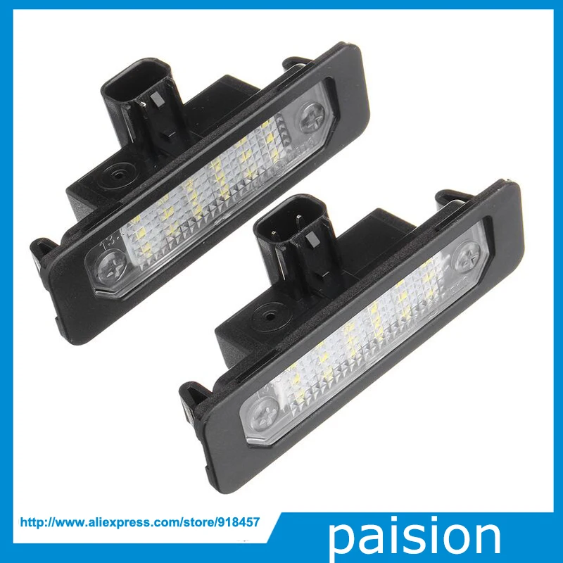 2 шт. ошибок 18SMD Автомобильный светодиодный номерной знак светильник Настенный OEM