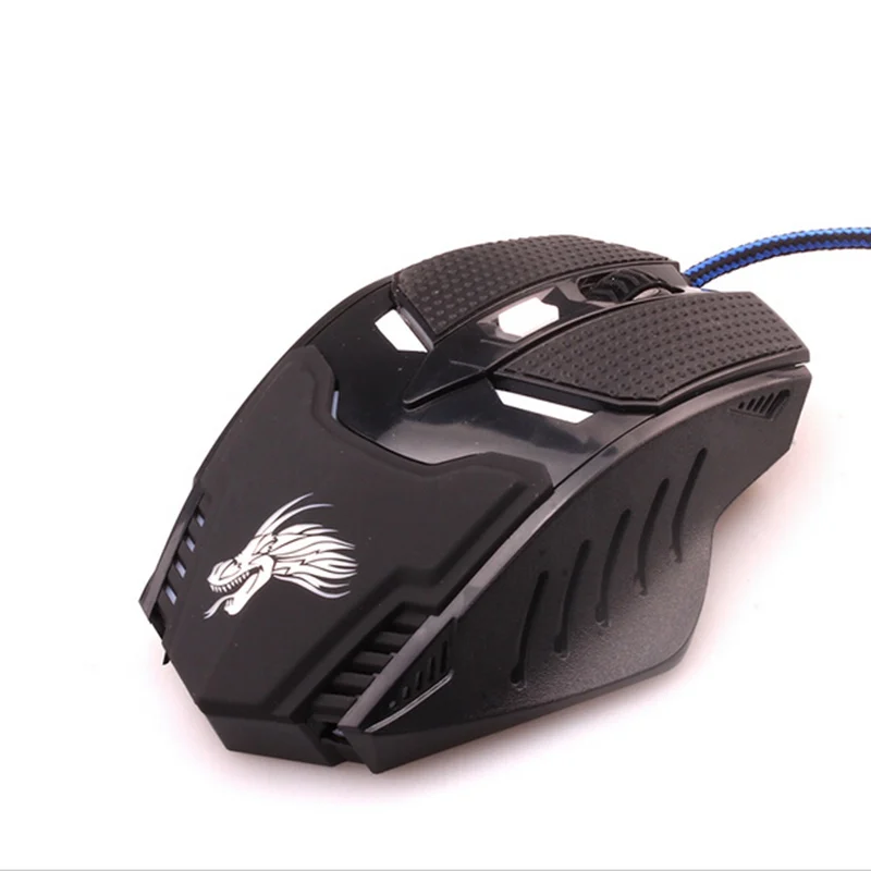 Новый 2017 5000 Точек на дюйм LED оптическая 6D USB проводной Игры игровые Мышь Gamer