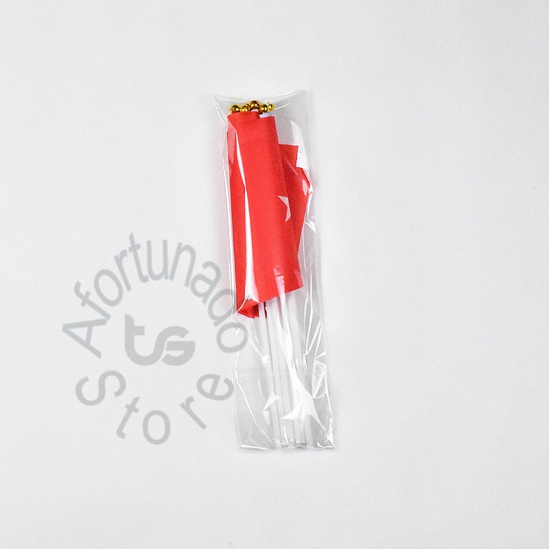 

Turkey 14*21cm flag Banner hand waving National flag Home Decoration flag banner