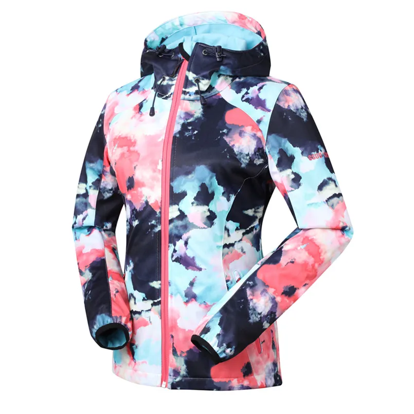 Gsou SNOW походные куртки softshell Флисовые Куртки куртка водонепроницаемая женская