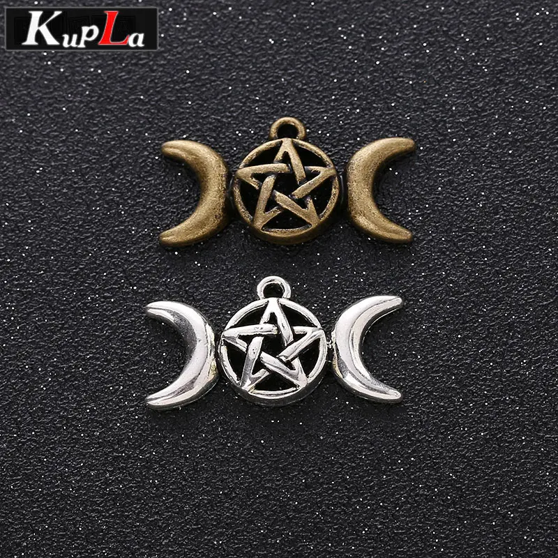 Vintage Metal Pentagram Charms Accessories Classic Handmade Fashion DIY Pendnats for Jewelry Making 30pieces/lot | Украшения и
