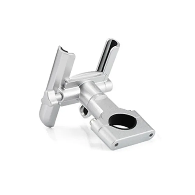 Handlebar silver Алюминиевый сплав велосипедная Подставка Кронштейн регулируемый велосипедный руль крепление для телефона мотоциклетное зеркало заднего вида держатель для телефона - Цвет: Handlebar silver