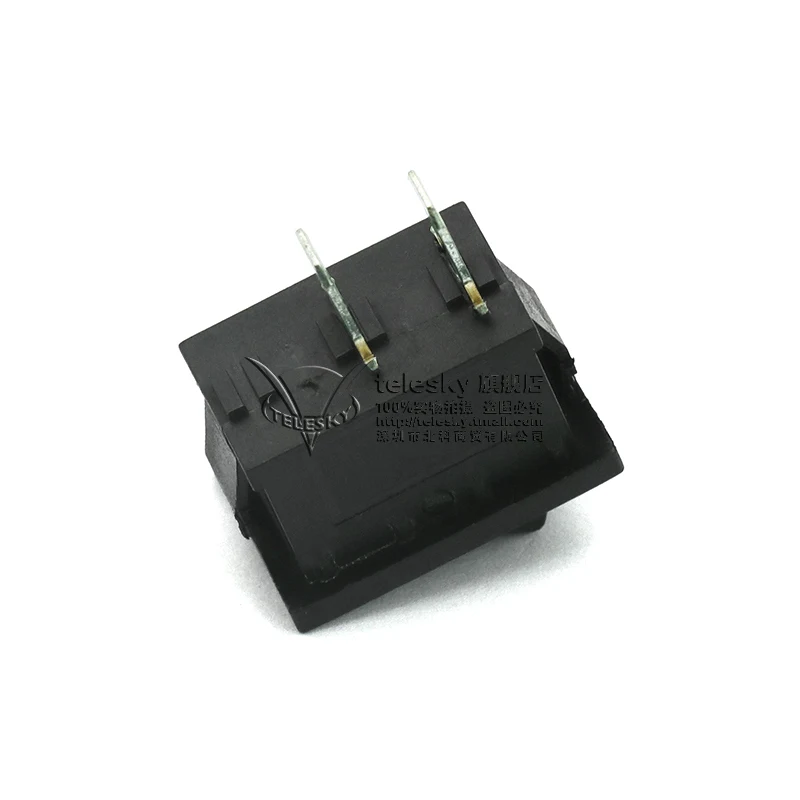 5pcs/lot Ship type switch 21 * 15mm black 2-foot rocker power button 6A / 250V boat two feet | Обустройство дома