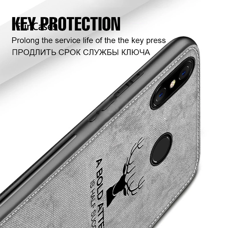 Тканевый чехол с оленем для Xiao mi Red 6 Pro 6A S2 Note 5 Plus 4X s Xiaomi Mix 2 2S Max 3 8 Lite SE 6X