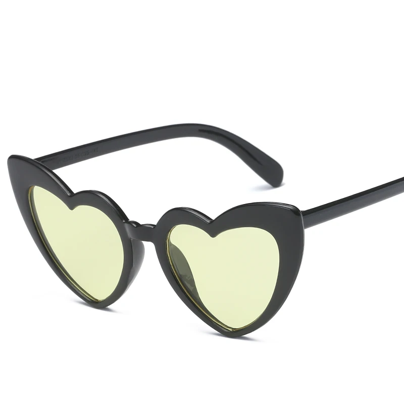 Женские солнцезащитные очки в форме сердца брендовые дизайнерские кошачий глаз