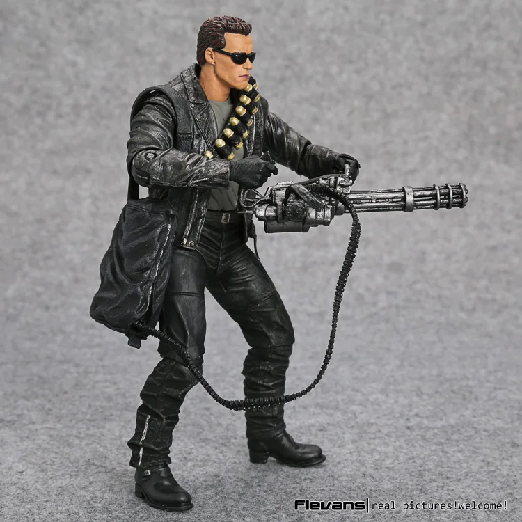 Нека Терминатор 2: суждение день T-800 Арнольд Шварценеггер ПВХ фигурка Коллекционная модель игрушки " 18 см MVFG365