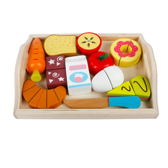 Fruit H Деревянная кухня игрушка ролевые игры миниатюрная резка фрукты овощи мать сад ребенок Раннее Образование игрушки для детей девочек - Цвет: Fruit H