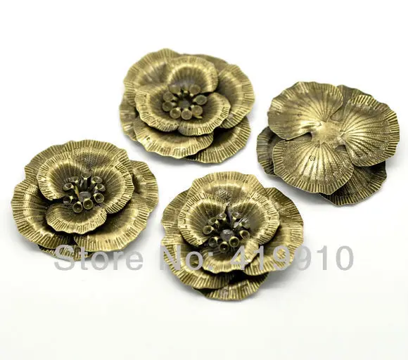 10 шт. металлические украшения для дома 4 6x4 3 см|embellishments metal|embellishments findingsembellishments flower