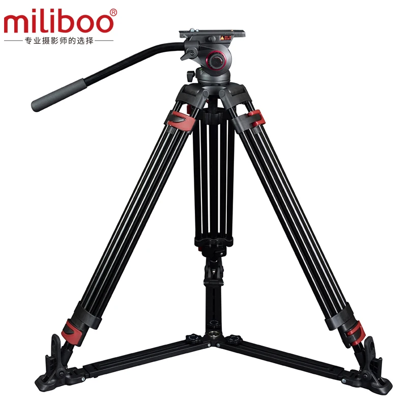 609A Alluminum Alloy Специальные предложения miliboo MTT609A алюминиевый Профессиональный штатив для видеокамеры VS manfrotto штатив - Цвет: 609A Alluminum Alloy