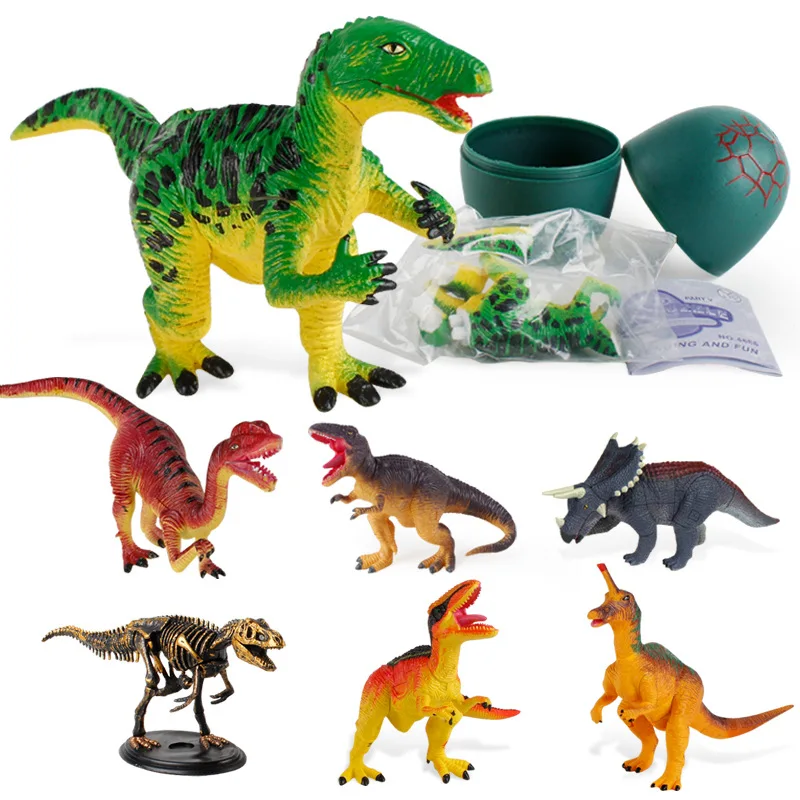 4 шт./компл. в собранном виде Яйца динозавра детские свободные повседневные брюки