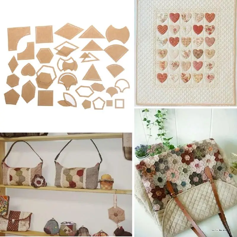 Фото 54Pcs Mixed Handmade Quilt Templates DIY Tools Patchwork Quilter Quilting Supply 27 Designs Дом и сад 54Pcs Mixed Handmade Quilt Templates DIY Tools Patchwork Quilter Quilting Supply 27 Designs Дом и сад