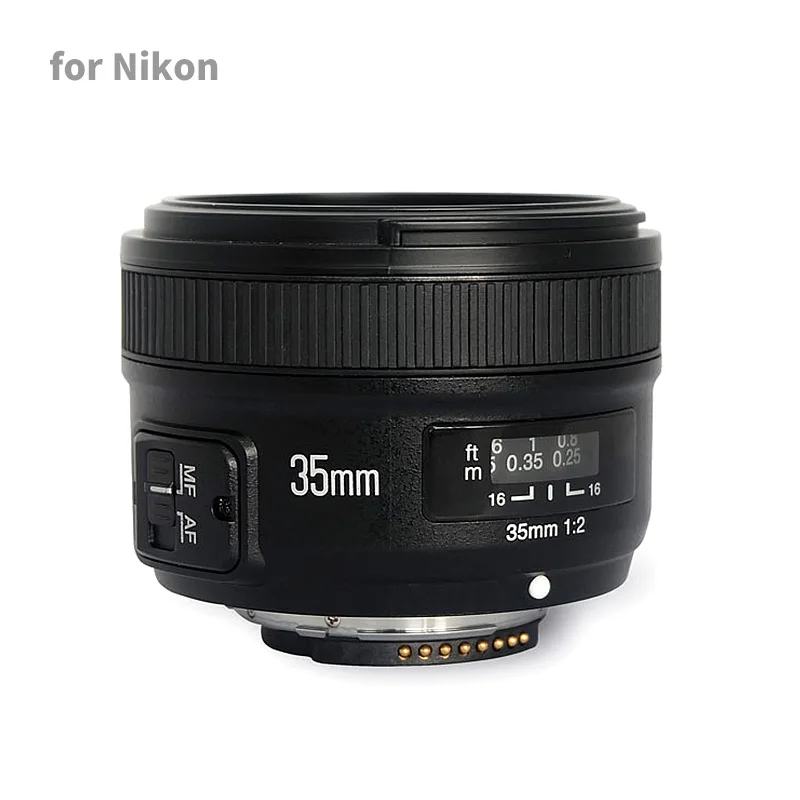 Объектив Yongnuo 35 мм YN35mm F2 1:2 широкоугольный объектив с большой диафрагмой