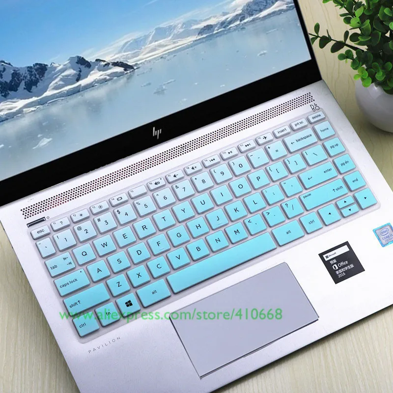 Силиконовая клавиатура протектор кожного покрова для hp Pavilion x360 14 дюймов 14M-BA011DX 14M-BA013DX X 360 2-в-1 Сенсорный экран ноутбука