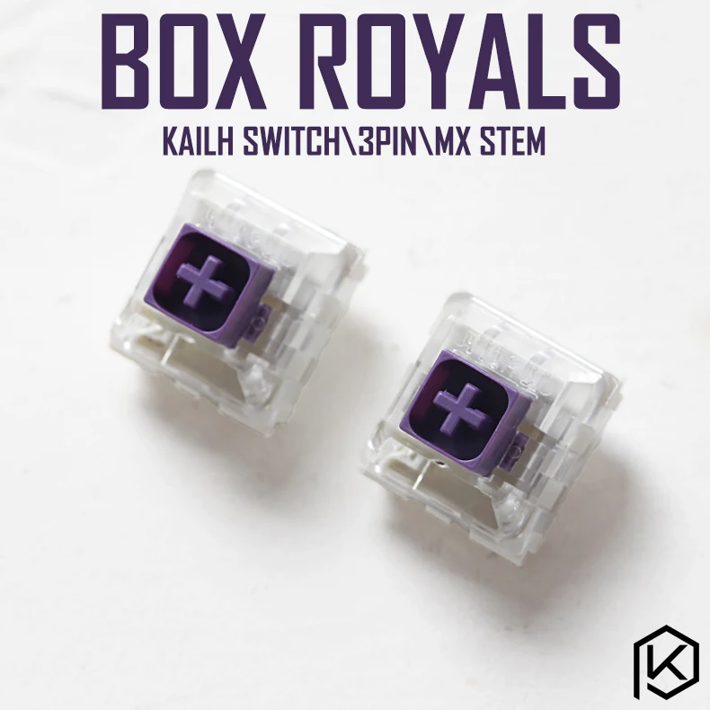 

Novelkey Kailh Box royal royals Switch RGB SMD Purple Switches Dustproof Switch For Mechanical keyboard IP56 mx stem