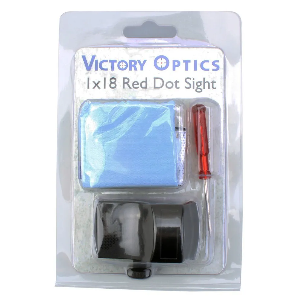 VictOptics 1x18 Красный точечный рефлекторный прицел для охоты дешевый новое