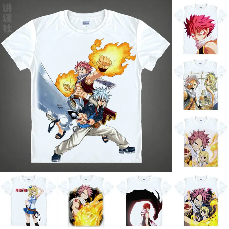 

Рубашка Coolprint с аниме «Фея хвост», футболки в разных стилях с коротким рукавом, футболки с надписью «Natsu Dragneel», «Люси сердцефилия» для косплея, «мотивация гентай»