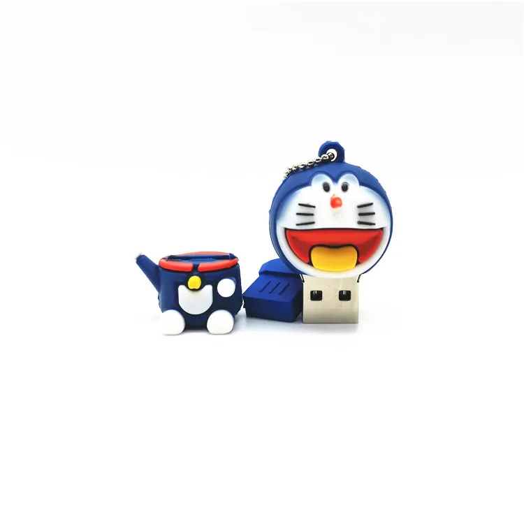 

beautiful USB 2.0 Flash Drives Cartoon Doraemon Cat Memory Stick Pen Drive 4GB 8GB 16GB 32GB 64GB Pendrives Usb-flash Disk Gifts