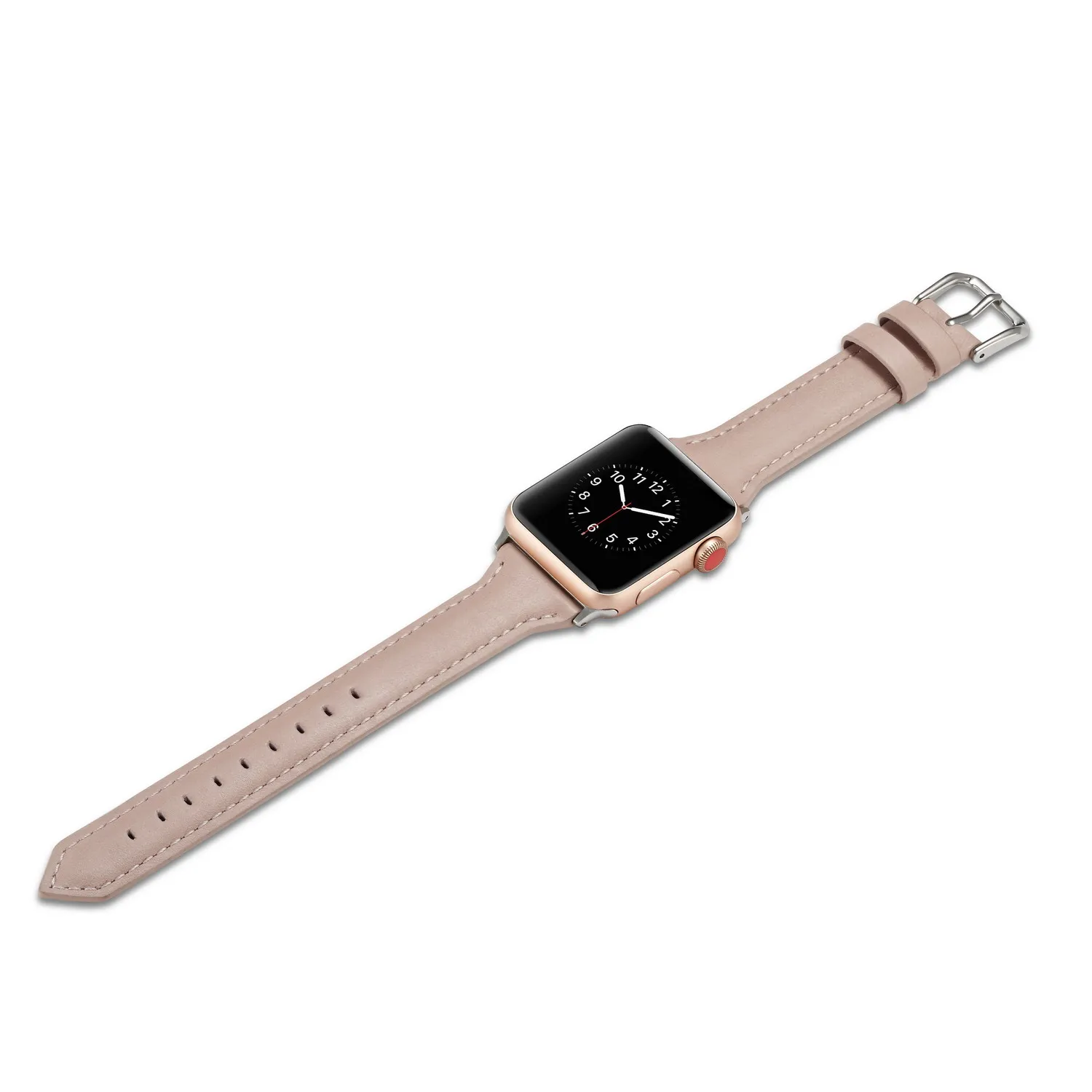 Pink Модные Стиль ремешок для наручных часов Apple Watch, версии серии, на возраст 1, 2, 3, 4, ремешок из натуральной кожи для ремешок для часов аpple 38 мм 40 мм 42 44 мм браслет - Цвет ремешка: Pink