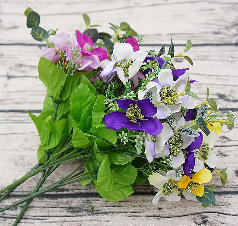 Искусственные цветы маленькие букет для домашней фотографии пейзаж ручная