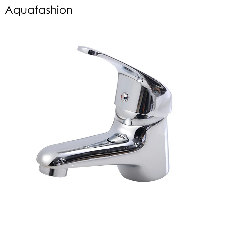 

Classic Single Handle Wash Basin Faucet Brass Bathroom Tap Polished Chrome Washbasin Faucet