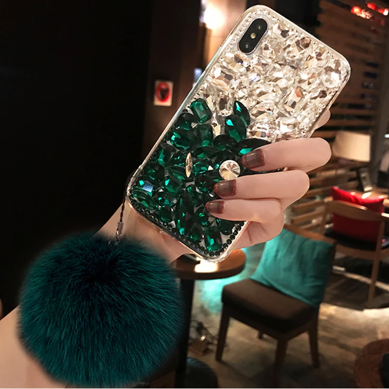 Для Samsung Note9 Note8 S10 S9 S8 Plus роскошный модный чехол для телефона с алмазными блестками