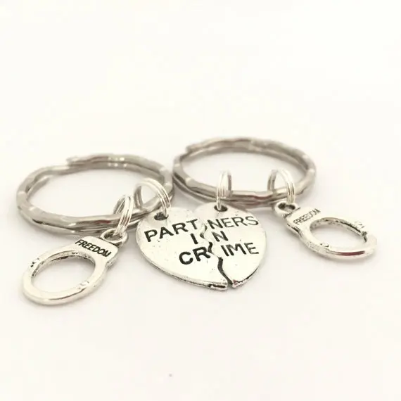 Новый стиль древнее серебро партнеры в деле Письмо Любовь разделяемое сердце