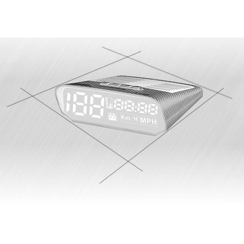 Autool X100 автомобильный коллиматорный Дисплей цифровой автоматический Hud OBD2 II gps