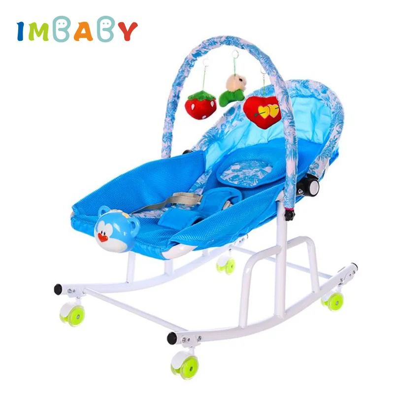 IMBABY разборная металлическая детская колыбель с светильник Музыкальный детский