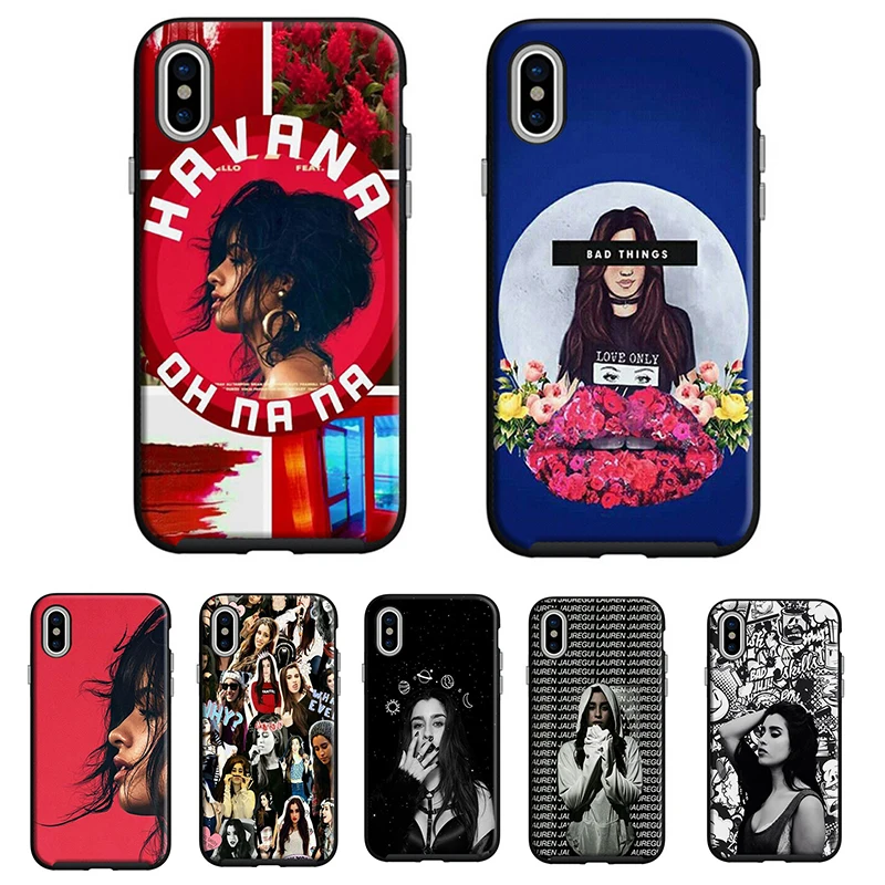 Камила Кабельо черный скраб матовый Мягкий Силиконовый ТПУ чехол для телефона