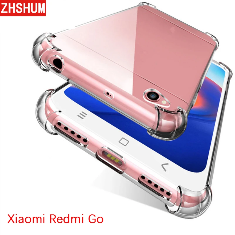 Прозрачный чехол для xiaomi Redmi Go Мягкая силиконовая задняя накладка из ТПУ Xiomi
