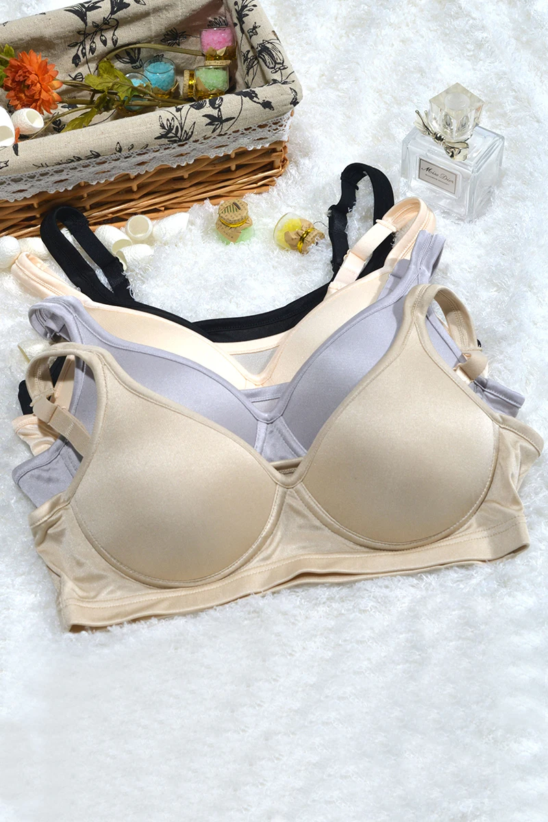 100% шелковый трикотажный Шелковый бюстгальтер без косточек дышащий жилет для