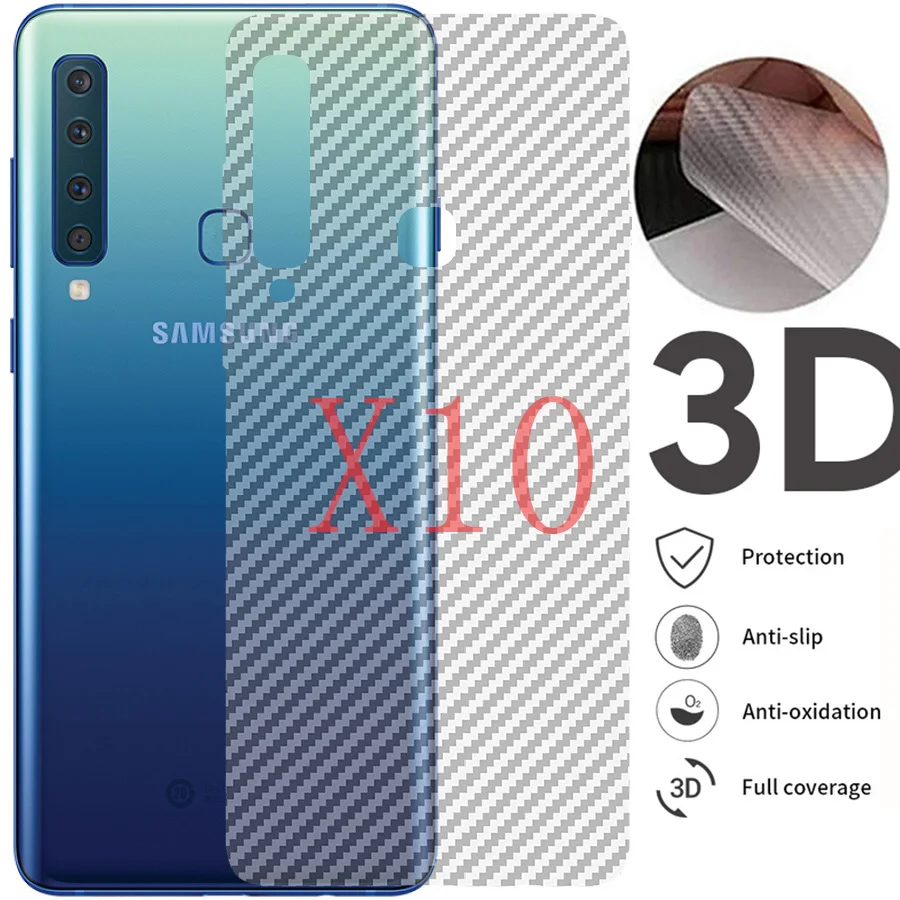 3D пленка из углеродного волокна для Samsung Galaxy A7 A9 A8 Star A6 Plus A3 A5 2018 мягкая задняя