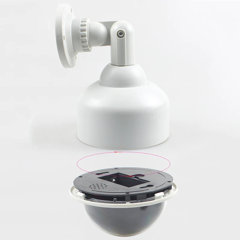 Wireless Fake Camera Waterproof Surveillance LED Light CCTV Emulate Outdoor Dummy Dome For Warning Sign By AA Batteries | Безопасность и