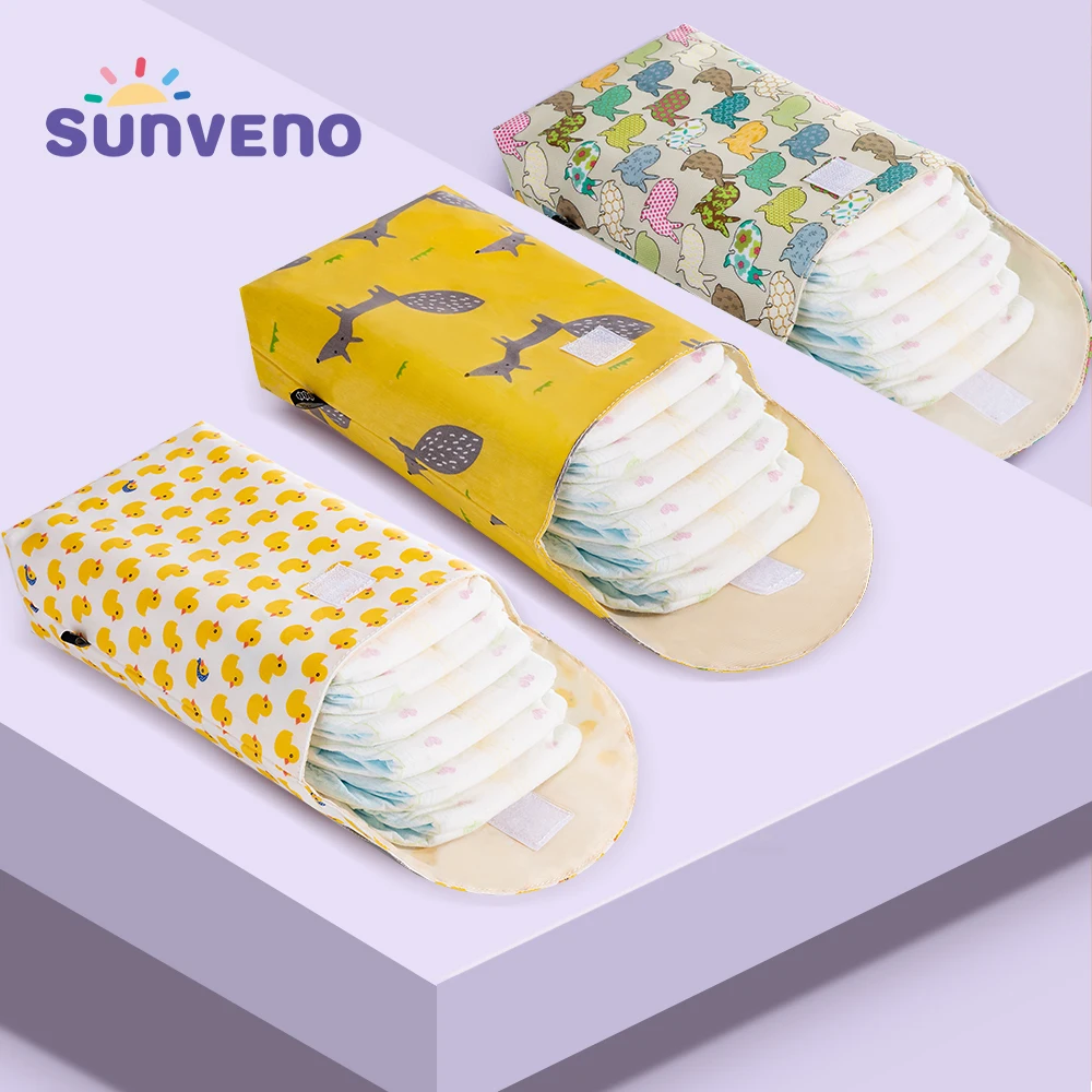 Sunveno Многофункциональный Организатор Для Детских Подгузник Сумка Для Подгузников Многоразовые Водонепроницаемые Модные Сумки Для Мамы Маленькая Сумка Для Хранения Мешок