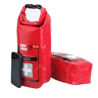 profession first aid bag emergency kits empty travel dry bag rafting camping portable medical bag red color waterproof 2l