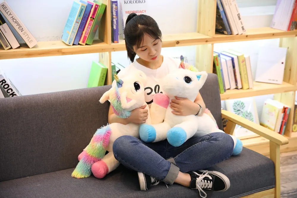 1 шт. 40/60 см Kawaii мягкие банные халаты в виде животных для маленьких кукол мультяшный Радужный Единорог детские плюшевые игрушки подарок игрушки для детей, подарок на день рождения ребенка