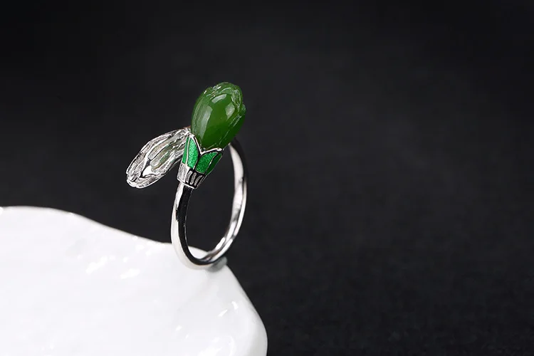 KJJEAXCMY boutique jewelryar Стерлинговое Серебро S925 пробы античное инкрустированное и Tian Biyu