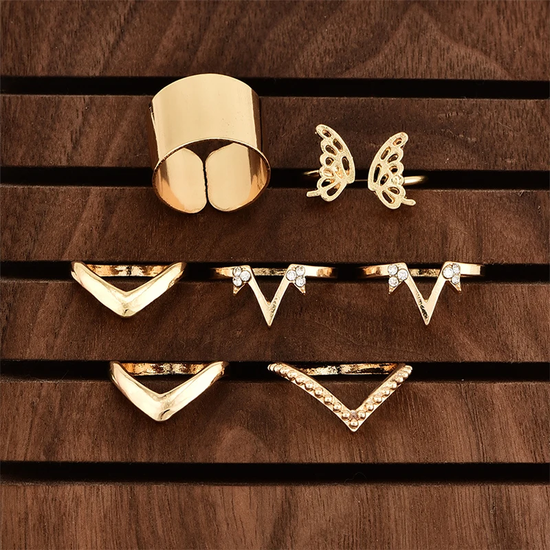 6 шт./партия в богемном стиле модный дизайн виде бабочек с v образными полосками