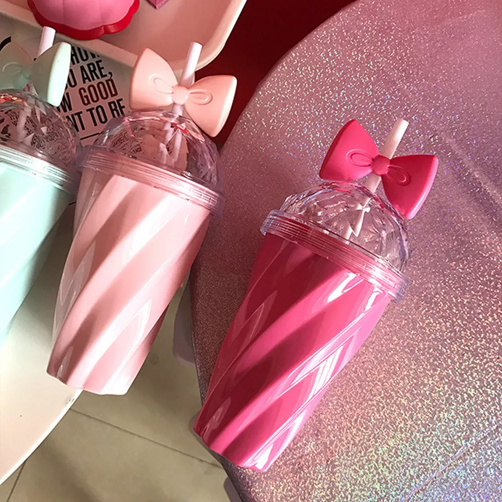 Кружки и чашки Saintgace красивые розовые из соломы чашка для холодных напитков